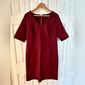 Deep Red Eloquii Pencil Skirt Dress